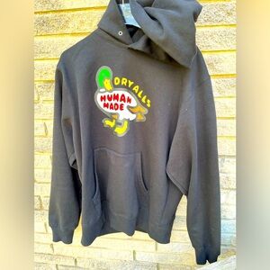 Human Made Hoody Dryalls Men Sz L black cotton 2 day priority mail made …
